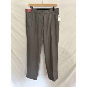NWT Van Heusen Flex Pants Mens Gray Straight Fit Non Iron Chino 32 X34